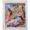 Pierre Auguste Renoir BATHING Estate Signed Small Giclee