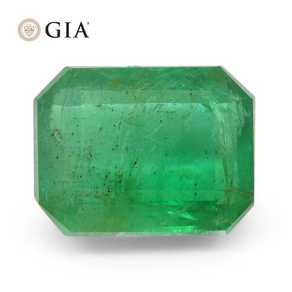 Pretty 6.45 Ct GIA Certified Natural Emerald