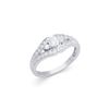 14KT White Gold 0.60ctw Diamond Ring