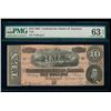 Image 1 : 1864 $10 T-68 Confederate PMG 63EPQ