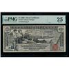 1896 $1 Educational Silver Certificate PMG 25