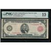 1914 $5 Red Seal St Louis FRN PMG 15