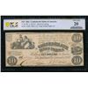 1861 $10 T-28 Confederate PCGS 20