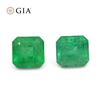 Lovely 2.43 Ct GIA Certified Natural Emerald Pair