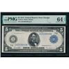 1914 $5 Chicago FRN PMG 64EPQ