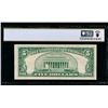 Image 2 : 1953B $5 Silver Certificate PCGS 65PPQ