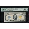 1934A $10 N Africa Silver Certificate PMG 64