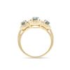 Image 3 : 14KT Yellow Gold 1.27ctw Blue Diamond Ring