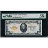 1928 $20 Gold Certificate PMG 66EPQ