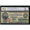 1862 $1 Legal Tender Note PCGS 50