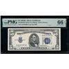 1934D $5 Silver Certificate PMG 66EPQ