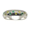 Image 4 : Elegant 0.57 Ct Natural Diamond & Emerald Ring