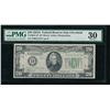 1934A $20 STAR Cleveland FRN PMG 30
