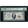 1929 New York NY National PMG 64EPQ
