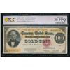 1922 $100 Gold Certificate PCGS 30PPQ