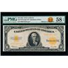 1922 $10 Gold Certificate PMG 58EPQ