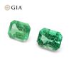 Image 3 : Pretty 2.99 Ct GIA Certified Natural Emerald Pair