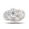 Image 3 : 1.23 ctw H COLOR SI3 CLARITY CENTER Diamond Platinum Ring (2.22 ctw Diamonds)