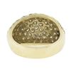 Image 5 : 14k Yellow Gold 2 ctw Pave Round Brilliant Diamond Wide Domed Cocktail Band Ring