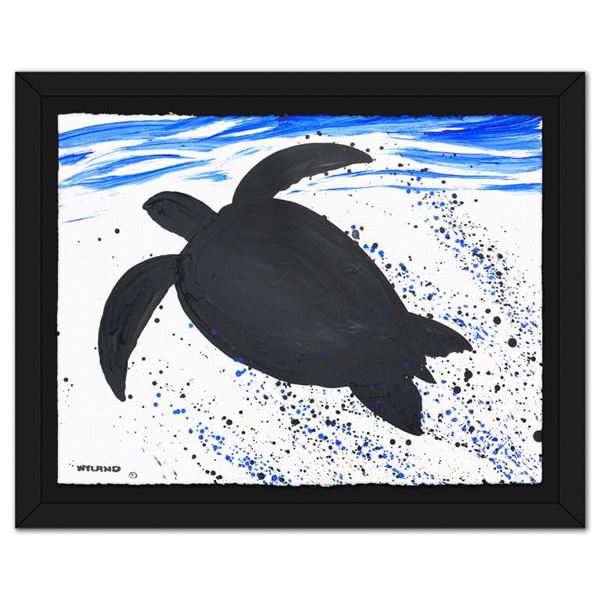 Sea Turtle Adrift by Wyland Original