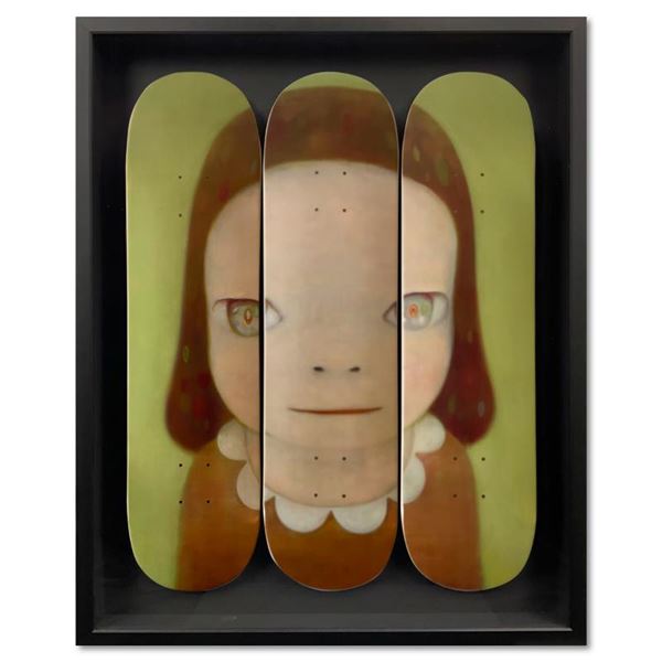 Miss Margaret Skateboard Triptych by Nara Yoshitomo