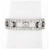 Image 3 : 18k White Gold 1.44 ctw Round Brilliant Diamond Open Center Eternity Band Ring