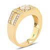 Image 3 : 1.01 ctw I COLOR I1 CLARITY CENTER Diamond 14K Yellow Gold Ring (1.37 ctw Diamon