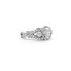Image 4 : 1.37 ctw Diamond Halo Wedding Ring - 14KT White Gold