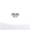 Image 1 : 5.02 ct. EGL USA Diamond Wedding Engagement Ring - 14KT White Gold