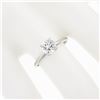 Image 3 : Vintage 14k White Gold High Quality Round Prong Cubic Zirconia Cz Solitaire Ring