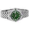 Image 3 : Rolex Mens Stainless Steel Green Diamond Lugs And Emerald Datejust Wristwatch