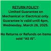 Image 1 : RETURN POLICY
