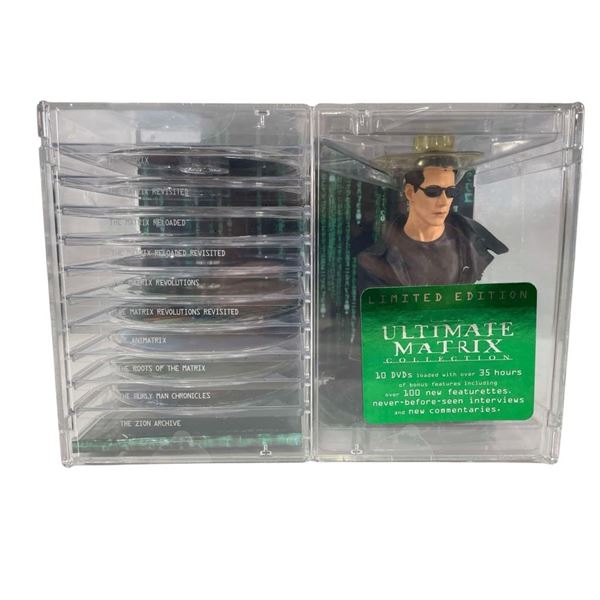 The Matrix (1999) - Ultimate Edition 10 DVD Set with Keanu Reeves Bust (From Joel Silver)