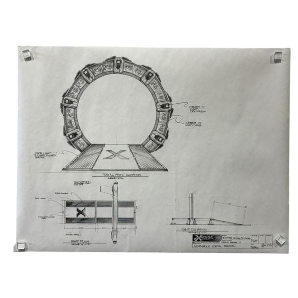 Stargate SG-1 (1997-2007) - Production Blueprint "Wormhole Portal Device" Season 5