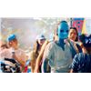 Image 4 : Watchmen (2019) - 2 Dr Manhattan Masks and 2 Doctor Manhattan Mini Flags
