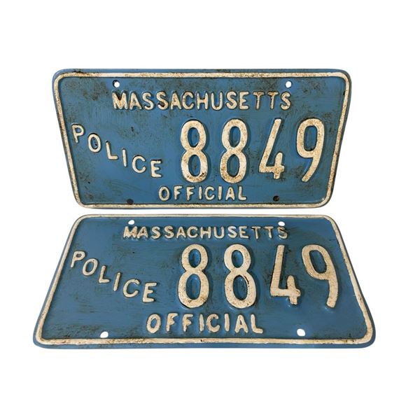 The Departed (2006) - 2 Screen Used Police License Plates