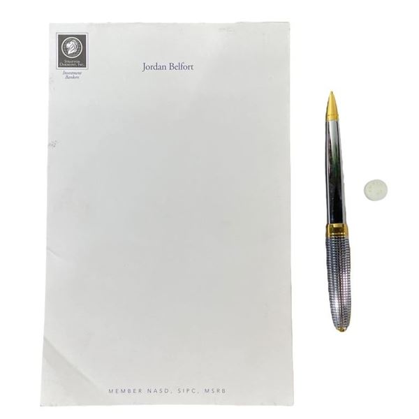 The Wolf of Wall Street (2013) - Leonardo DiCaprio "Sell me this Pen" Pen, Notepad and Pill