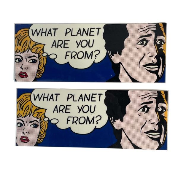What Planet Are You From? (2000) - Set of Two Parking Passes