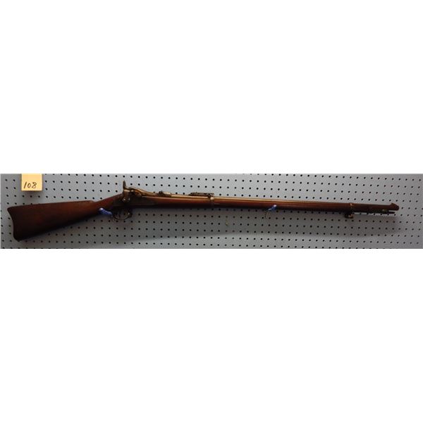 Springfield U.S. Model 1884 Trap Door, Breech Loading, Caliber 45-70 Govt., with Buffington Rear Sig
