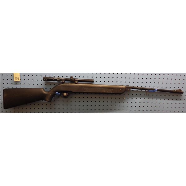 Crossman Model 173, poly stock, .177. cal (4.5mm) Pellet gun. Serial number 399901934 on trigger gua