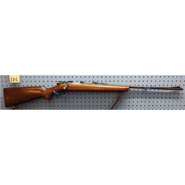 Winchester, model 43, bolt action, caliber 218 BEE, serial number 34728A.
