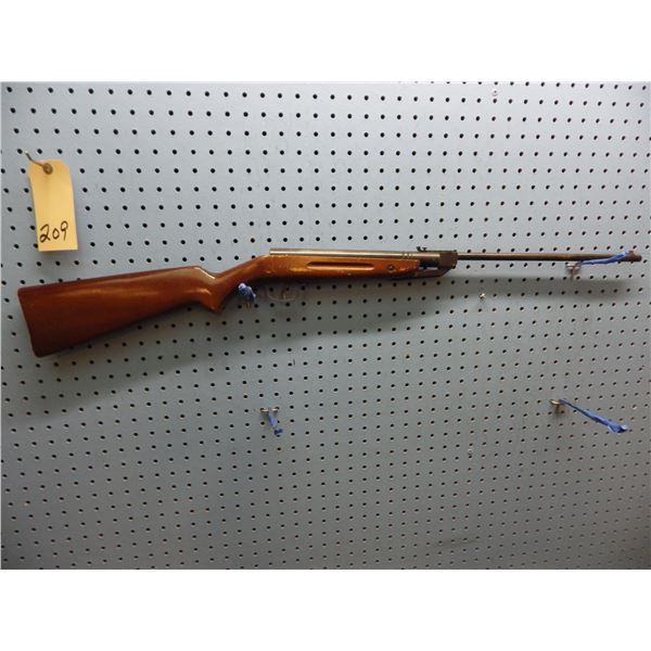 Slavia, pellet gun, model 524, CAL .177, serial number 393205, stock cracked at hinge break