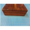 Image 10 : Mahogany case, 13 1/2" x 7" x 2 3/4" , fitted for a revolver with spaces for cartridges, no key or l