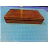 Image 7 : Mahogany case, 13 1/2" x 7" x 2 3/4" , fitted for a revolver with spaces for cartridges, no key or l