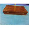 Image 9 : Mahogany case, 13 1/2" x 7" x 2 3/4" , fitted for a revolver with spaces for cartridges, no key or l