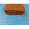 Image 8 : Leather covered wood case, 14" x 7 1/2" x 2 1/2", lock but no key  - CONSIGN # PC 4