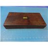 Image 6 : Mahogany case, 14 1/4" x 7 1/2" x 2 1/4", fitted for a large revolver, no key  - CONSIGN # PC 5