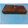 Image 8 : Mahogany case, 14 1/4" x 7 1/2" x 2 1/4", fitted for a large revolver, no key  - CONSIGN # PC 5