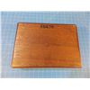 Image 10 : Mahogany case, 5" x 6 1/2" x 1 1/4" fitted for a very small pistol, no key or label  - CONSIGN # PC 