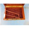 Image 3 : Mahogany case, 5" x 6 1/2" x 1 1/4" fitted for a very small pistol, no key or label  - CONSIGN # PC 